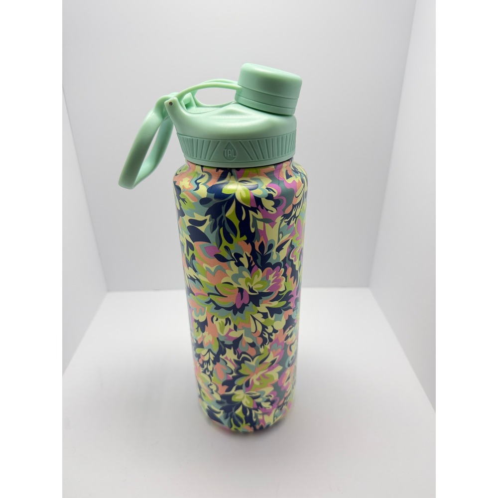 TAL 40oz Ranger Water Bottle Floral Mint Green Insulated Stainless Steel